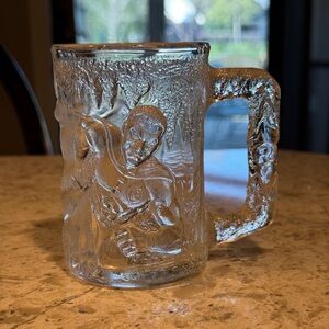 Vintage 1995, McDonald’s, Batman Forever, ‘Robin’, Glass Mug. Made in France. G2